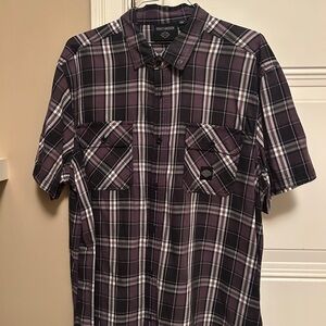 Harley-Davidson Men's Dark Plaid Button Down Shirt
